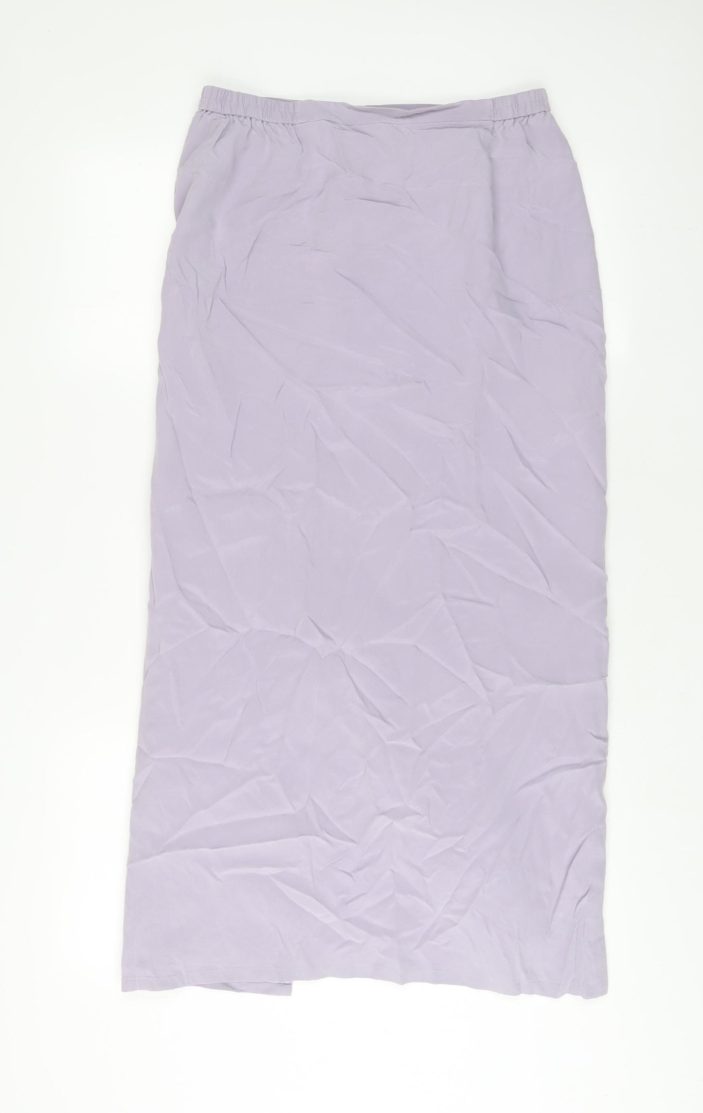 Viyella Womens Purple Polyester A-Line Skirt Size 30 in Zip