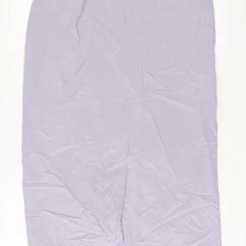 Viyella Womens Purple Polyester A-Line Skirt Size 30 in Zip