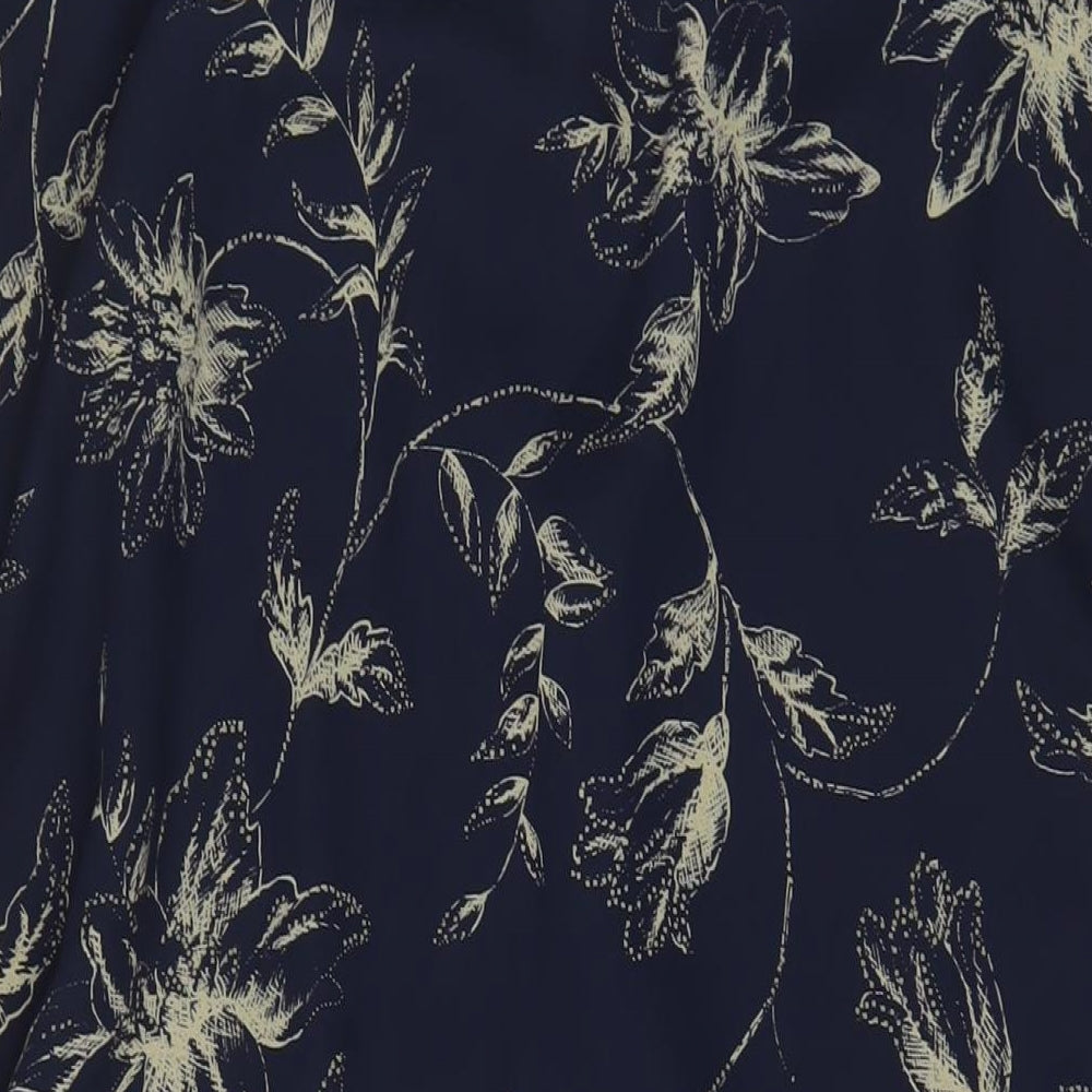 Lane Bryant Womens Blue Floral Polyester A-Line Skirt Size 22