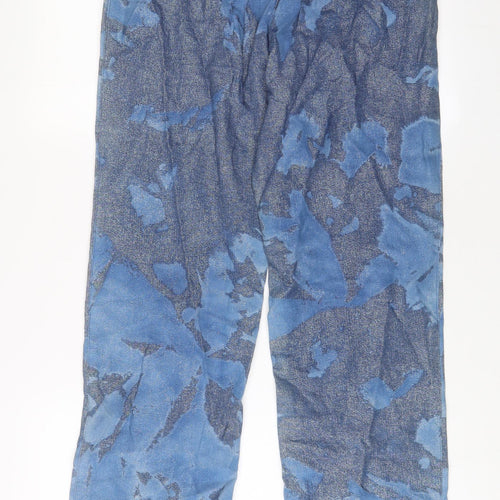 Wichele Womens Blue Cotton Straight Jeans Size 14 L32 in Regular Zip