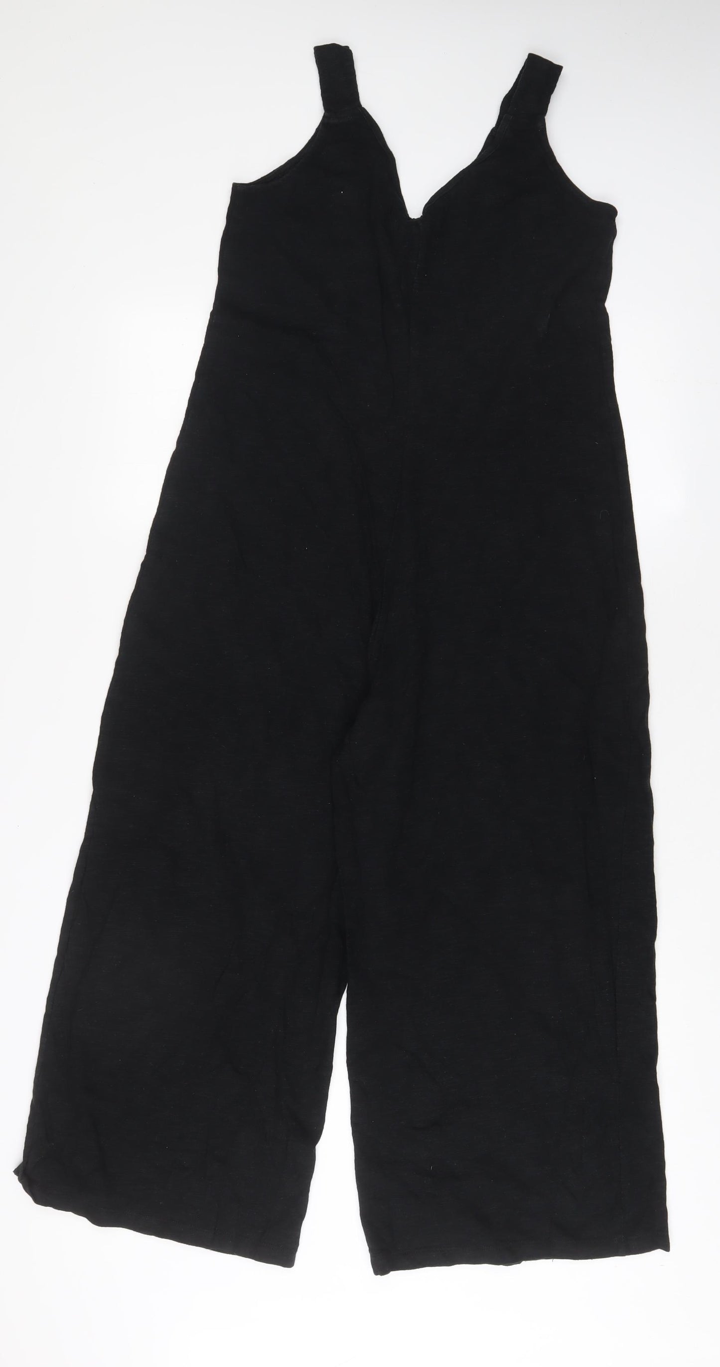 Gap Womens Black Cotton Jumpsuit One-Piece Size S L24 in Pullover
