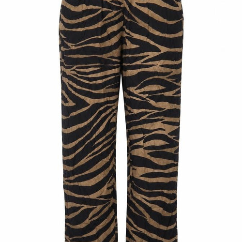 ASOS Womens Brown Animal Print Viscose Top Lounge Pants Size 8