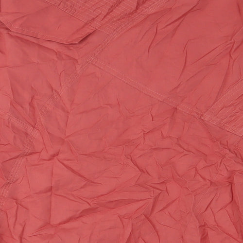Sisley Womens Red Cotton A-Line Skirt Size 12 Snap
