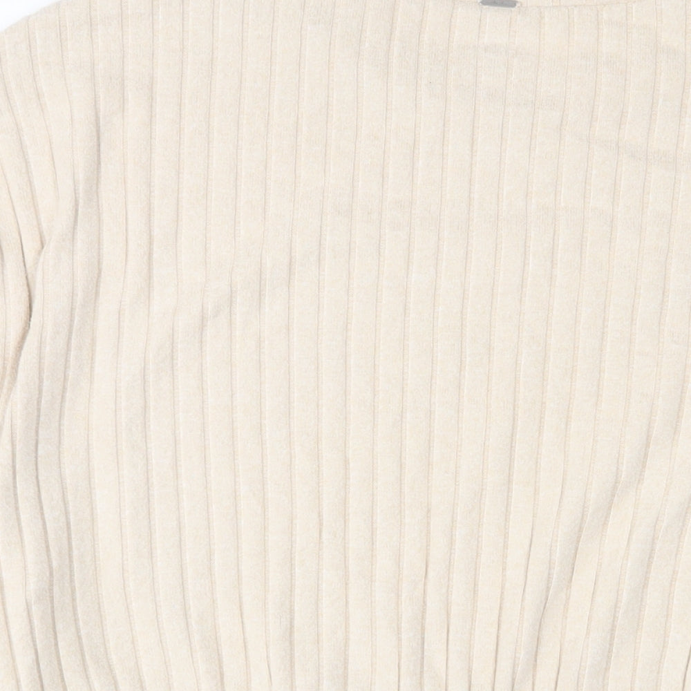 Gilly Hicks Womens Beige Polyester Pullover Sweatshirt Size XL Pullover