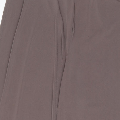 Essential style Womens Brown Polyester Trousers Size 20 L30 in Regular