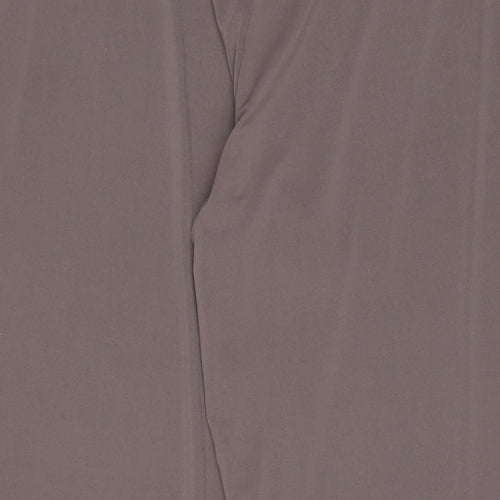 Essential style Womens Brown Polyester Trousers Size 20 L30 in Regular