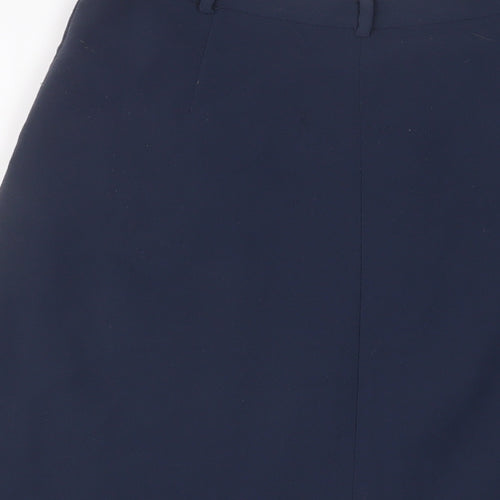 Esprit Womens Blue Polyester A-Line Skirt Size 12 Zip