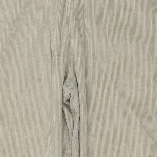 Cotton Traders Mens Beige Cotton Trousers Size 42 in L32 in Regular Zip