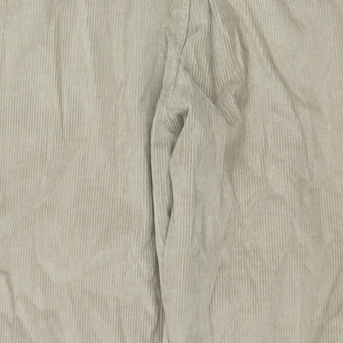 Cotton Traders Mens Beige Cotton Trousers Size 42 in L32 in Regular Zip