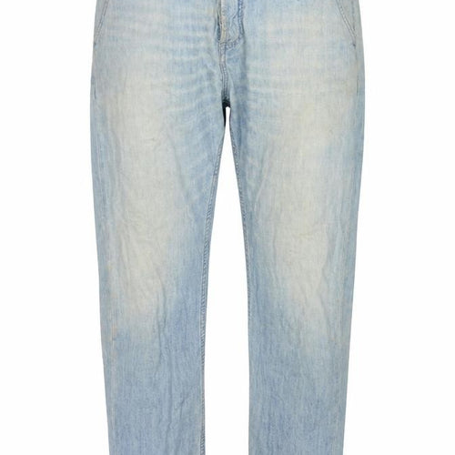 Osaka Womens Blue Cotton Straight Jeans Size 31 in L30 in Regular Zip