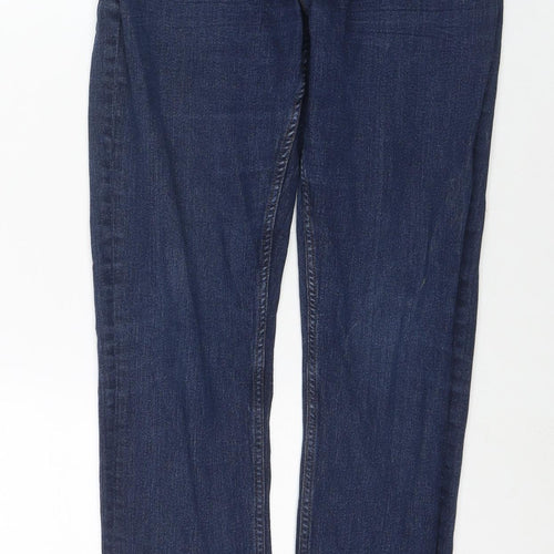 NEXT Boys Blue Cotton Straight Jeans Size 13 Years L28 in Regular Zip