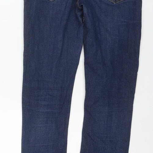 NEXT Boys Blue Cotton Straight Jeans Size 13 Years L28 in Regular Zip