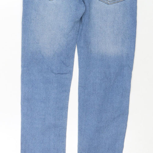 TU Girls Blue Cotton Skinny Jeans Size 10 Years L25 in Regular Zip