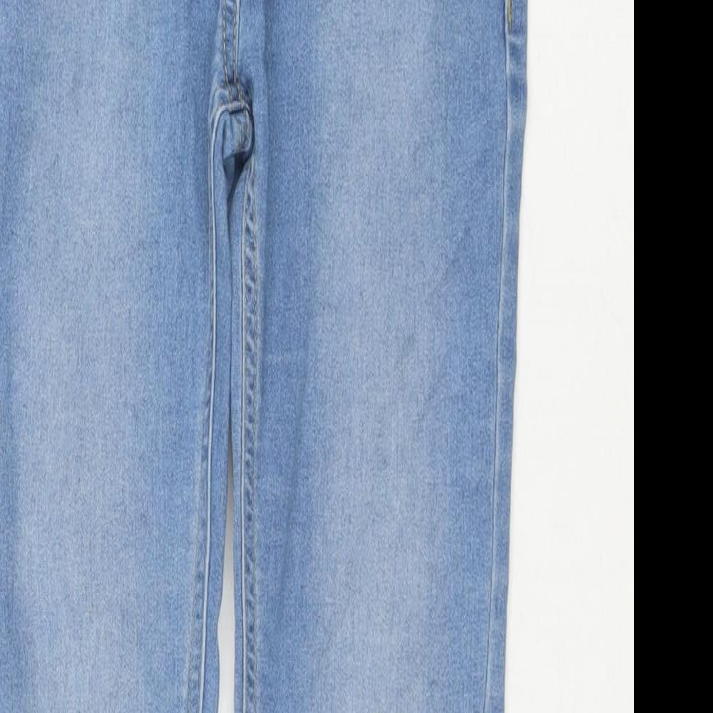 TU Girls Blue Cotton Skinny Jeans Size 10 Years L25 in Regular Zip