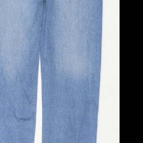TU Girls Blue Cotton Skinny Jeans Size 10 Years L25 in Regular Zip