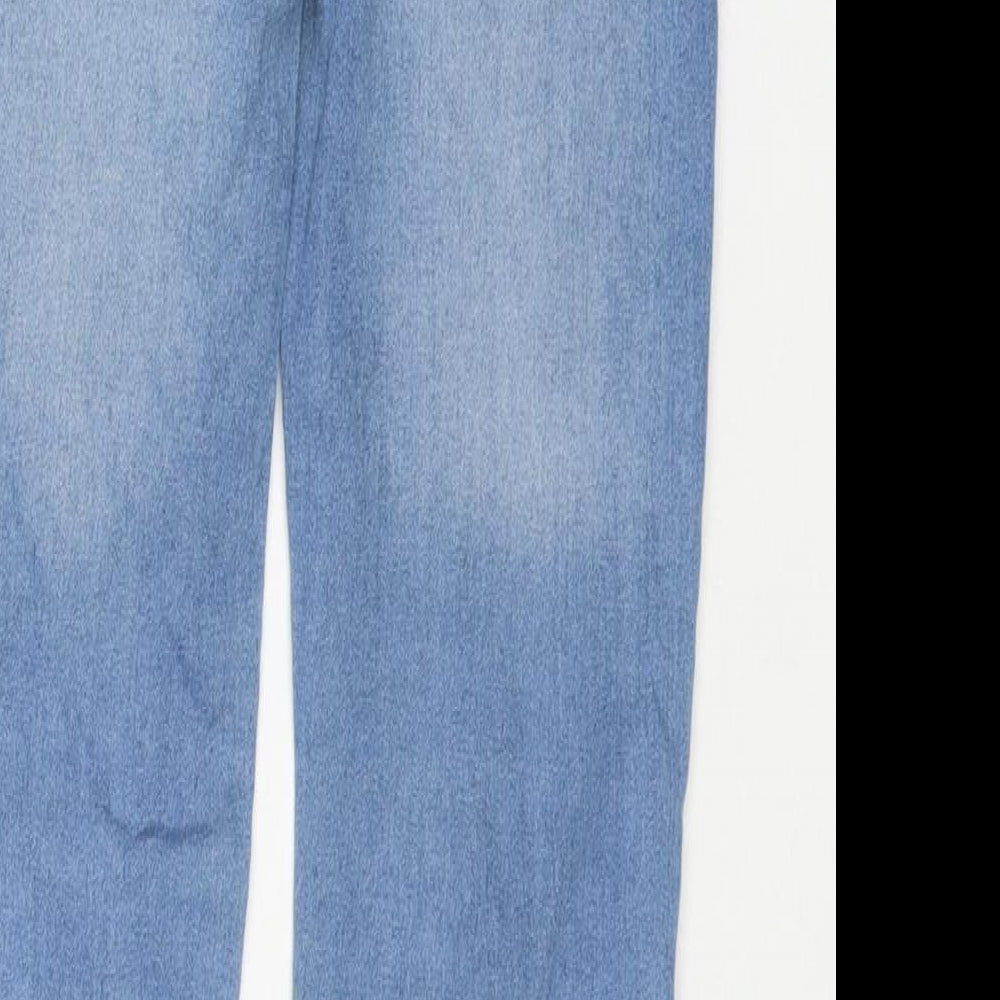 TU Girls Blue Cotton Skinny Jeans Size 10 Years L25 in Regular Zip