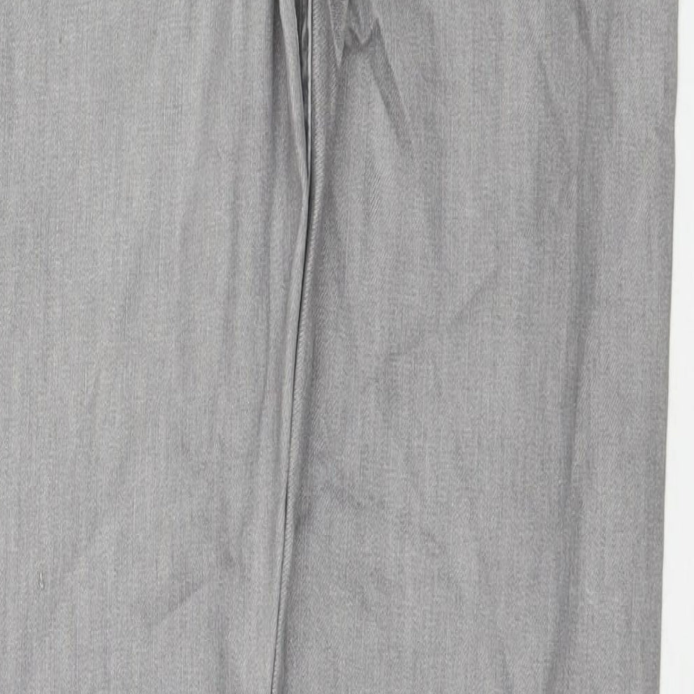 George Womens Grey Cotton Straight Jeans Size 36 in L33 in Regular Zip