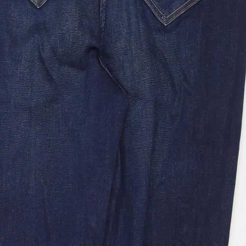 NEXT Womens Blue Cotton Skinny Jeans Size 20 L28 in Regular Zip