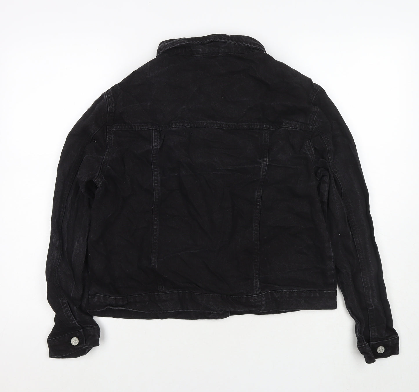 Brave Soul Womens Black Jacket Size 14 Zip