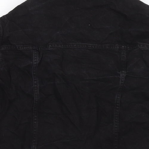 Brave Soul Womens Black Jacket Size 14 Zip