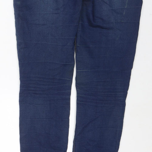 Denim & Co. Womens Blue Cotton Skinny Jeans Size 10 L32 in Regular Zip