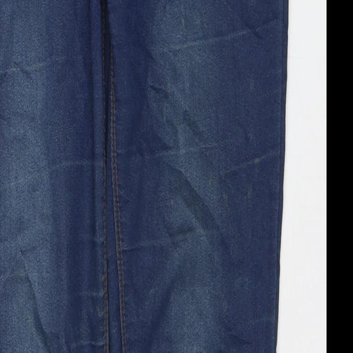 Denim & Co. Womens Blue Cotton Skinny Jeans Size 10 L32 in Regular Zip