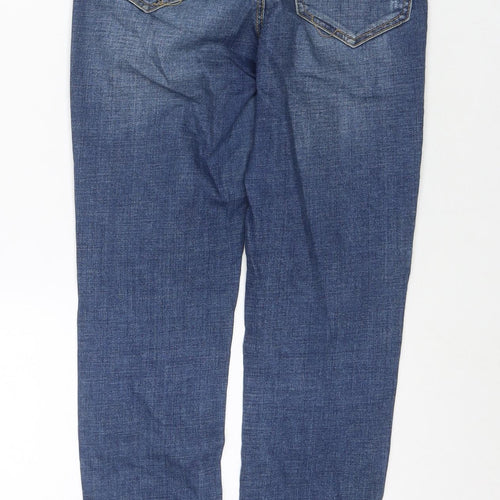 Stradivarius Womens Blue Cotton Skinny Jeans Size 8 L27 in Regular Zip