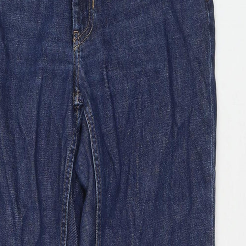 Pimkie Womens Blue Cotton Straight Jeans Size 8 L27 in Regular Zip