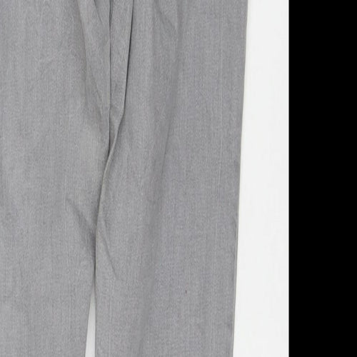 Denim & Co. Womens Grey Cotton Skinny Jeans Size 8 L27 in Regular Zip