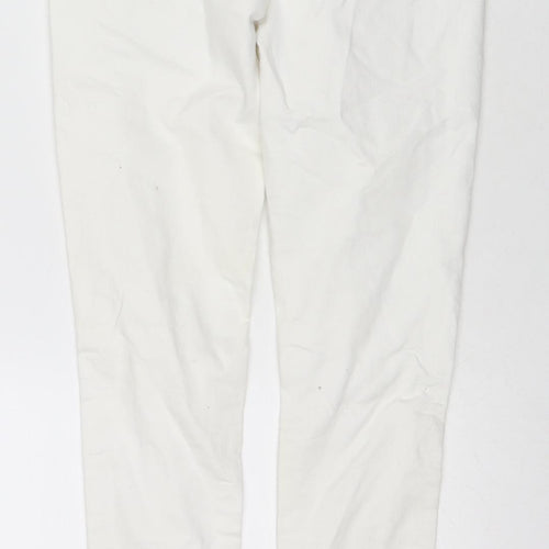 Candy Girls White Cotton Skinny Jeans Size 13 Years L26 in Regular Zip