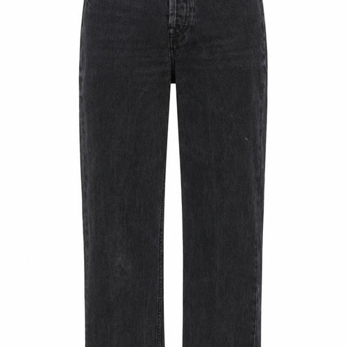 Denim & Co. Womens Black Cotton Straight Jeans Size 8 L26 in Regular Zip