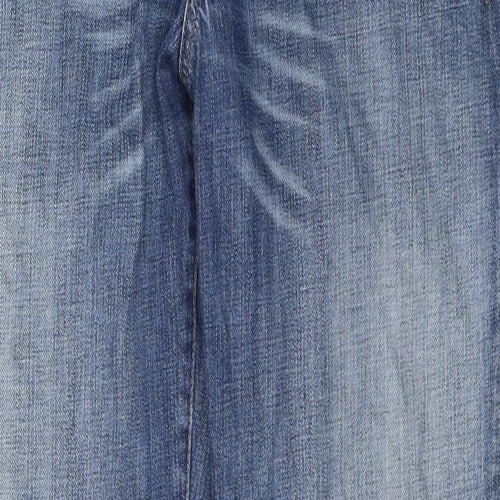 Lee Cooper Mens Blue Cotton Straight Jeans Size 36 in L30 in Regular Zip