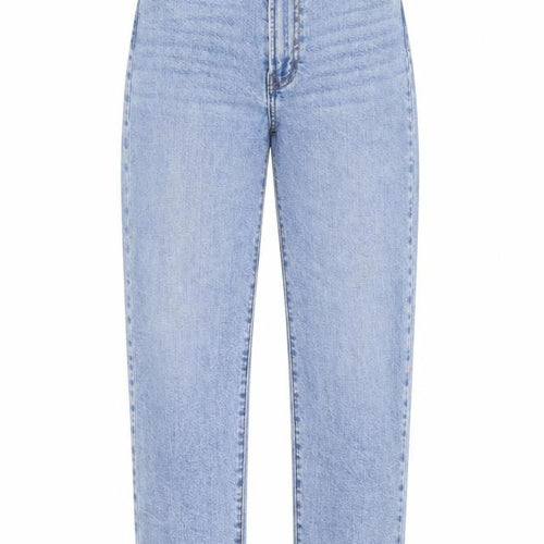 Denim & Co. Womens Blue Cotton Straight Jeans Size 4 L28 in Regular Zip
