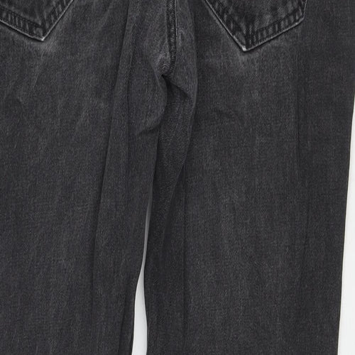 Matalan Womens Grey Cotton Straight Jeans Size 40 in L27 in Regular Zip