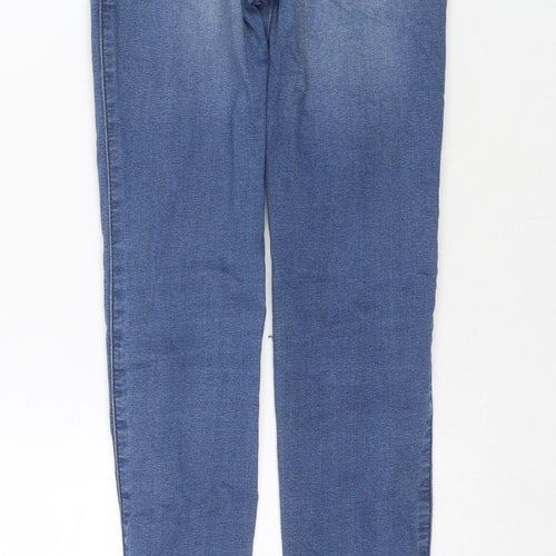 Diesel Girls Blue Cotton Skinny Jeans Size 12 Years L26 in Regular Zip