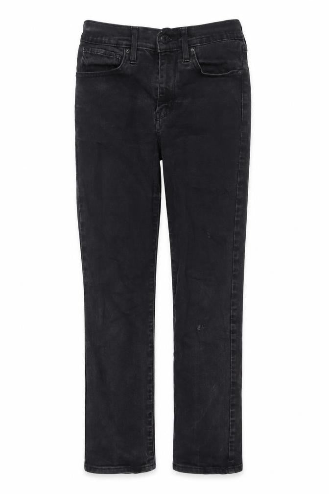 Levi's Womens Black Cotton Straight Jeans Size 27 in L29 in Regular Zip