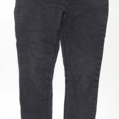 Jeanswest Womens Grey Cotton Skinny Jeans Size 12 L30 in Regular Zip