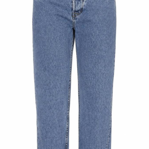 House of Denim Womens Blue Cotton Straight Jeans Size 30 in L30 in Regular Zip