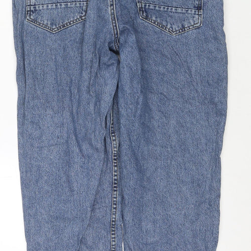House of Denim Womens Blue Cotton Straight Jeans Size 30 in L30 in Regular Zip