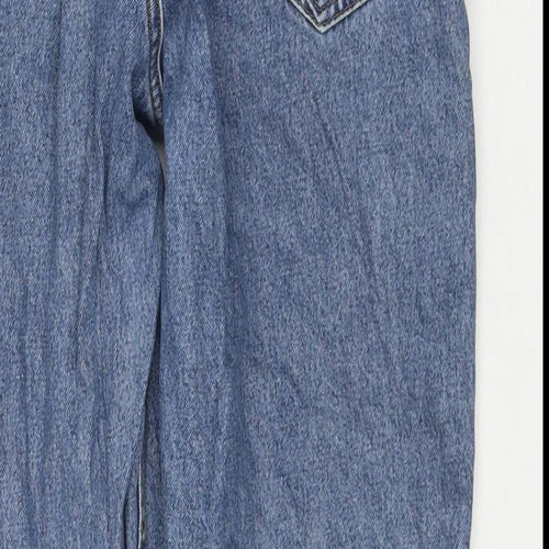 House of Denim Womens Blue Cotton Straight Jeans Size 30 in L30 in Regular Zip