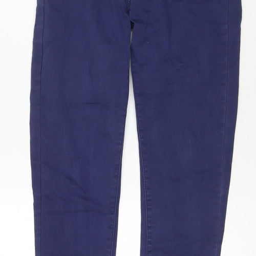 Fashion Denim Womens Blue Cotton Skinny Jeans Size M L26 in Regular Zip