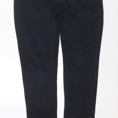 Club Monaco Womens Black Cotton Skinny Jeans Size 30 in L29 in Regular Zip - Zip Detail