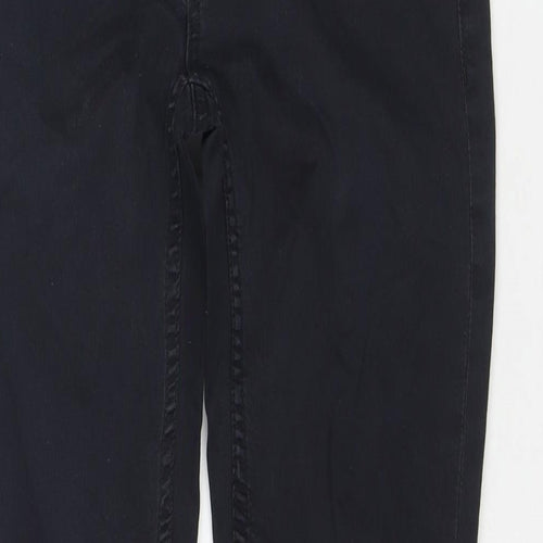 Club Monaco Womens Black Cotton Skinny Jeans Size 30 in L29 in Regular Zip - Zip Detail