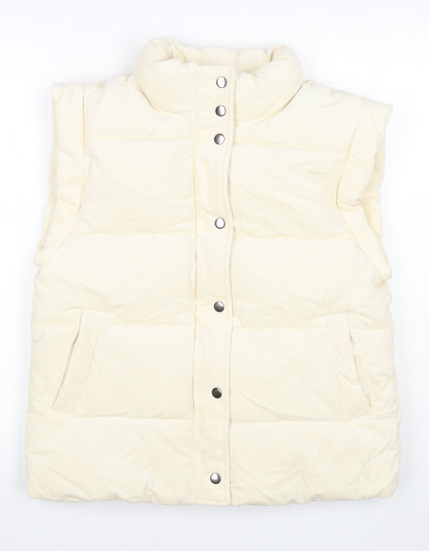 Per Una Womens Ivory Gilet Waistcoat Size S Zip