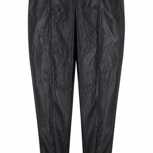 Marks and Spencer Womens Black Polyester Pedal Pusher Trousers Size 20 L27 in Regular Zip