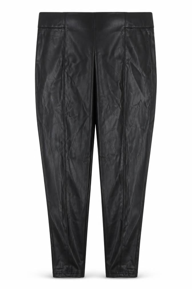 Marks and Spencer Womens Black Polyester Pedal Pusher Trousers Size 20 L27 in Regular Zip