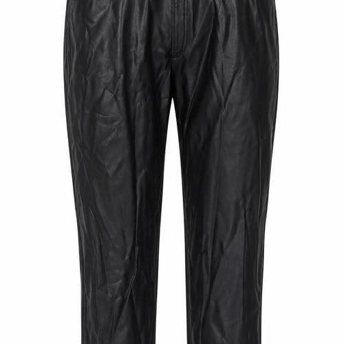 Marks and Spencer Womens Black Polyester Carrot Trousers Size 24 L26 in Regular Zip