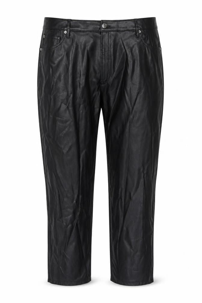 Marks and Spencer Womens Black Polyester Carrot Trousers Size 24 L26 in Regular Zip