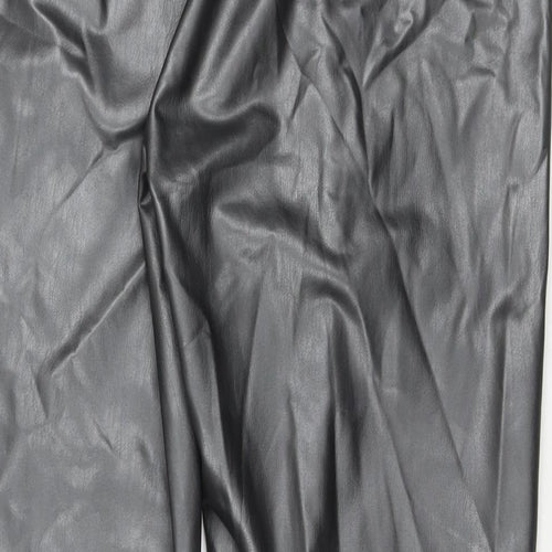 Marks and Spencer Womens Black Polyester Pedal Pusher Trousers Size 20 L27 in Regular