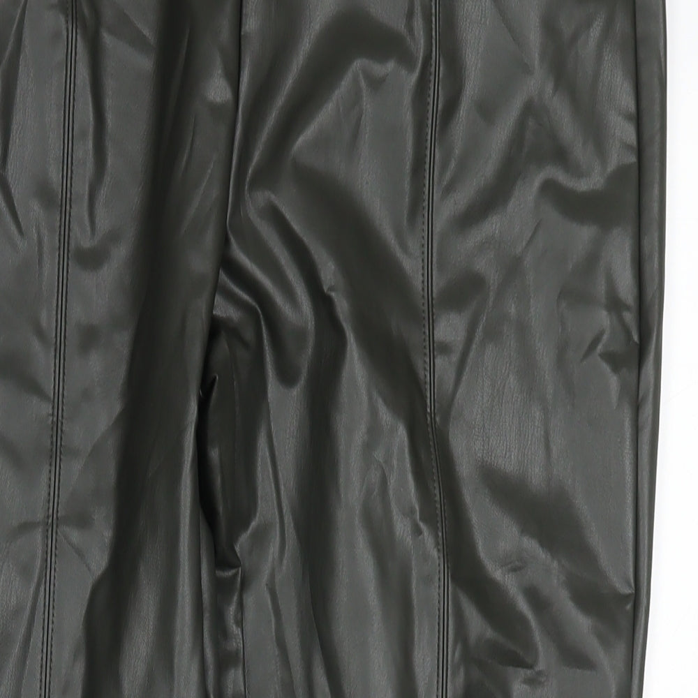 Marks and Spencer Womens Black Polyester Pedal Pusher Trousers Size 20 L27 in Regular